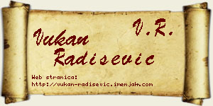 Vukan Radišević vizit kartica